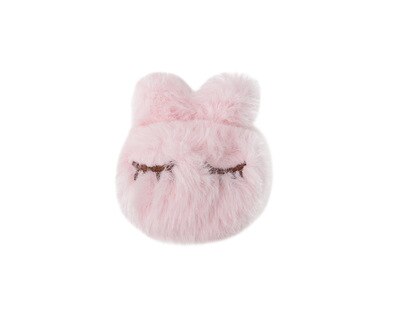 Drap de lit en peluche avec griffe de lapin, 4 pièces, housse de couette, bretelles, bretelles, couvre-matelas, antidérapant, attaches de couette: Pink rabbit