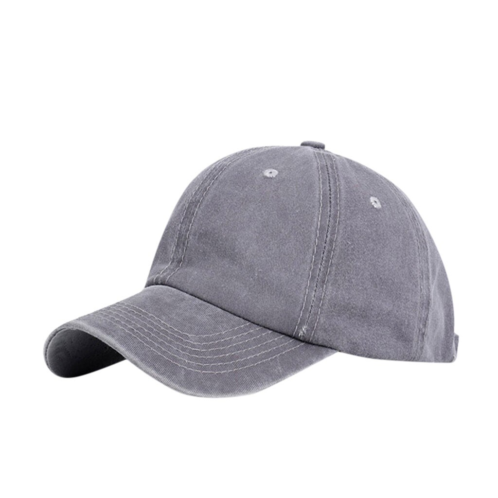 Top Selling Old-fashioned Baseball Caps Ponytail Messy Buns Unisex Hat Car Plain Baseball Cap Hip Hop Street Hats кепка мужская: C