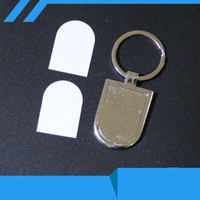 10 stuks/partijen blanco metalen sleutelhangers sleutelhangers flesopener tags diy printen sublimatie inkt transfer beide kanten kunnen printen: 05
