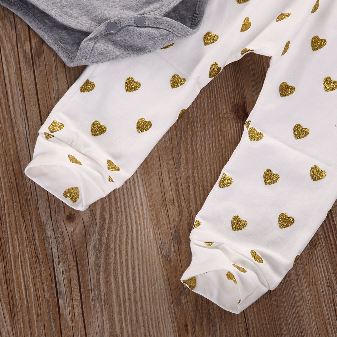 Pudcoco Meisje Set 0-18 m 3 stks Pasgeboren Baby Baby Meisjes Kleding T-shirt Tops + Broek Leggings Outfit set US