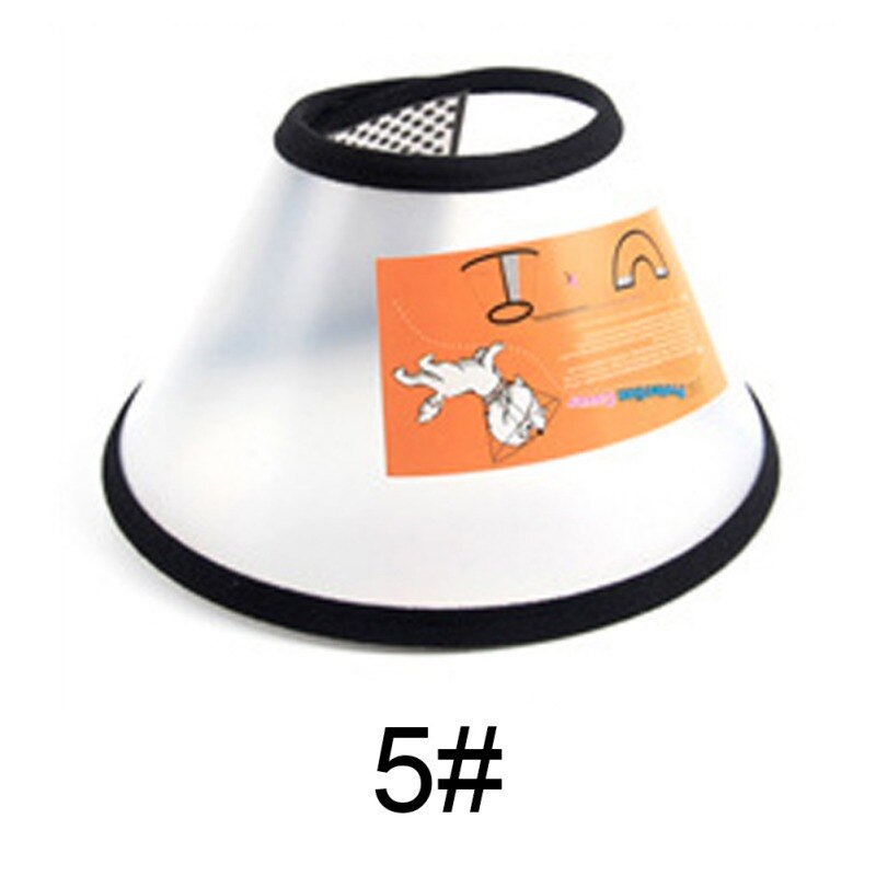 Pet Dog Head Cover Collars Anti-bite Protection Prevent Dog-biting Neck Pet Grooming Protective Cover: 23 to 25 cm