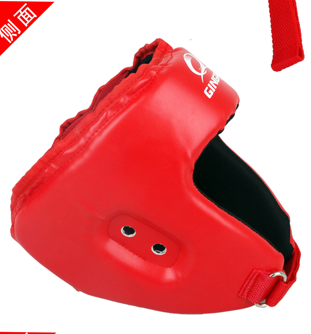 Rood Zwart Mma Helm Volwassen Mannelijke Vrouwelijke Vechten Muay Thai Kick Boxing Training Helm Hoofddeksel Sanda Veiligheid Protector