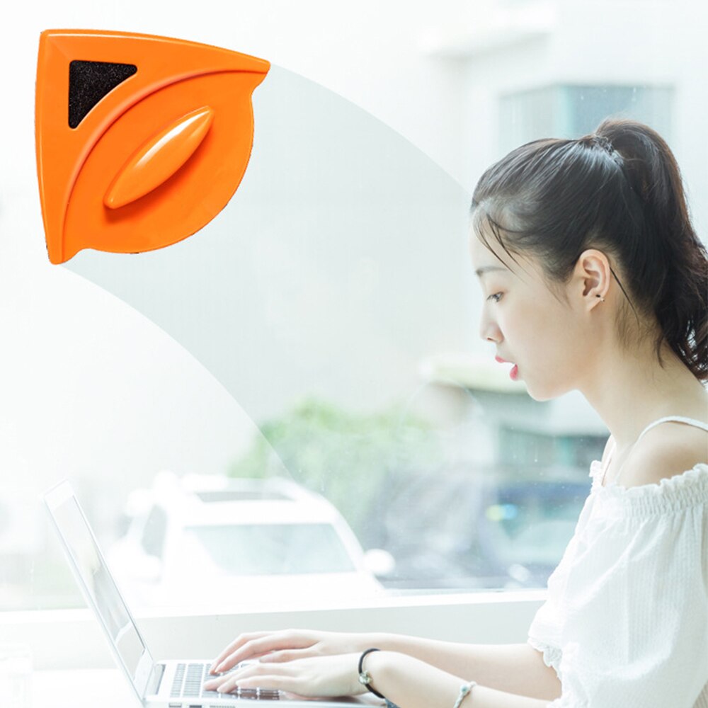 Magnetic Window Brush Glass Cleaner Tool Window Wipe Double Side Magnetic Glass Brush for Washing Household Cleaning Tool