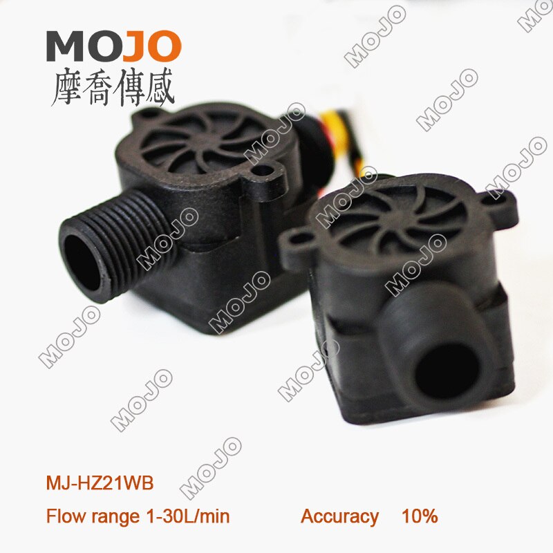 Hall flow sensor MJ-HZ21WB Water Flow Sensor Plastic G1/2'' outside treads