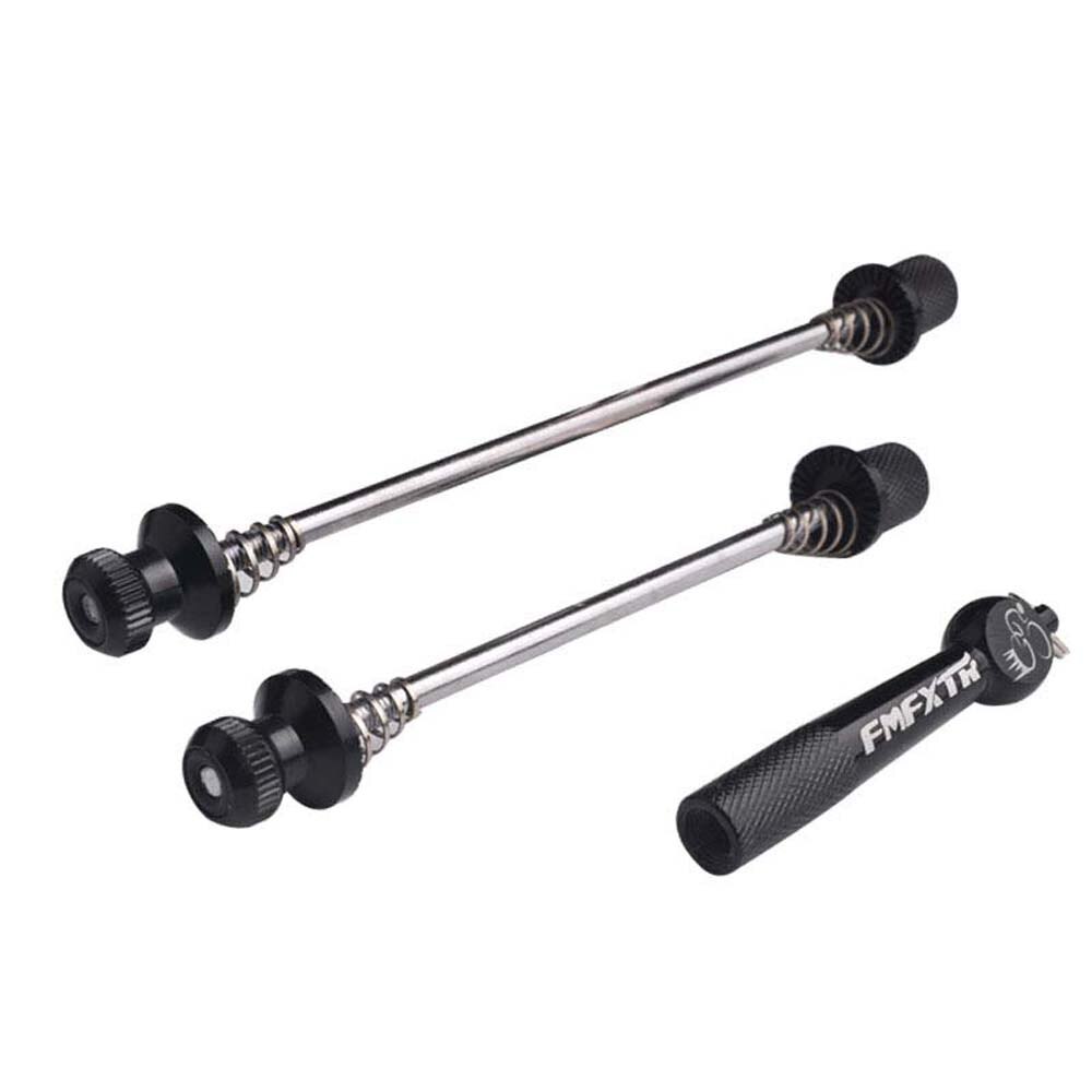 Road Bike Wheel MTB Quick Release Skewers Locking Security Anti Theft Skewer Set Wheel Hub Skewers: Black