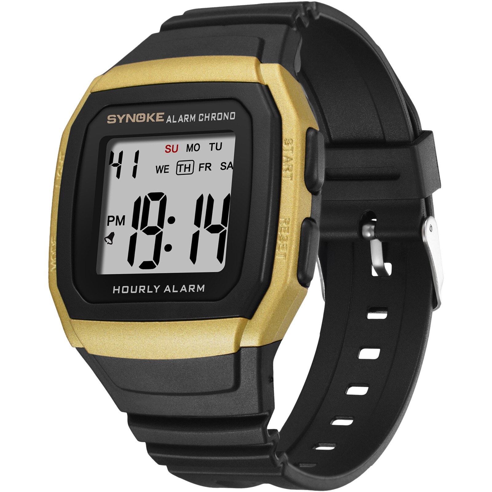 Heren Digitale Horloge Multifunctionele Led Elektronische Sport Horloge Leven Waterdichte Student Digitale Horloge Relogio Masculino: C