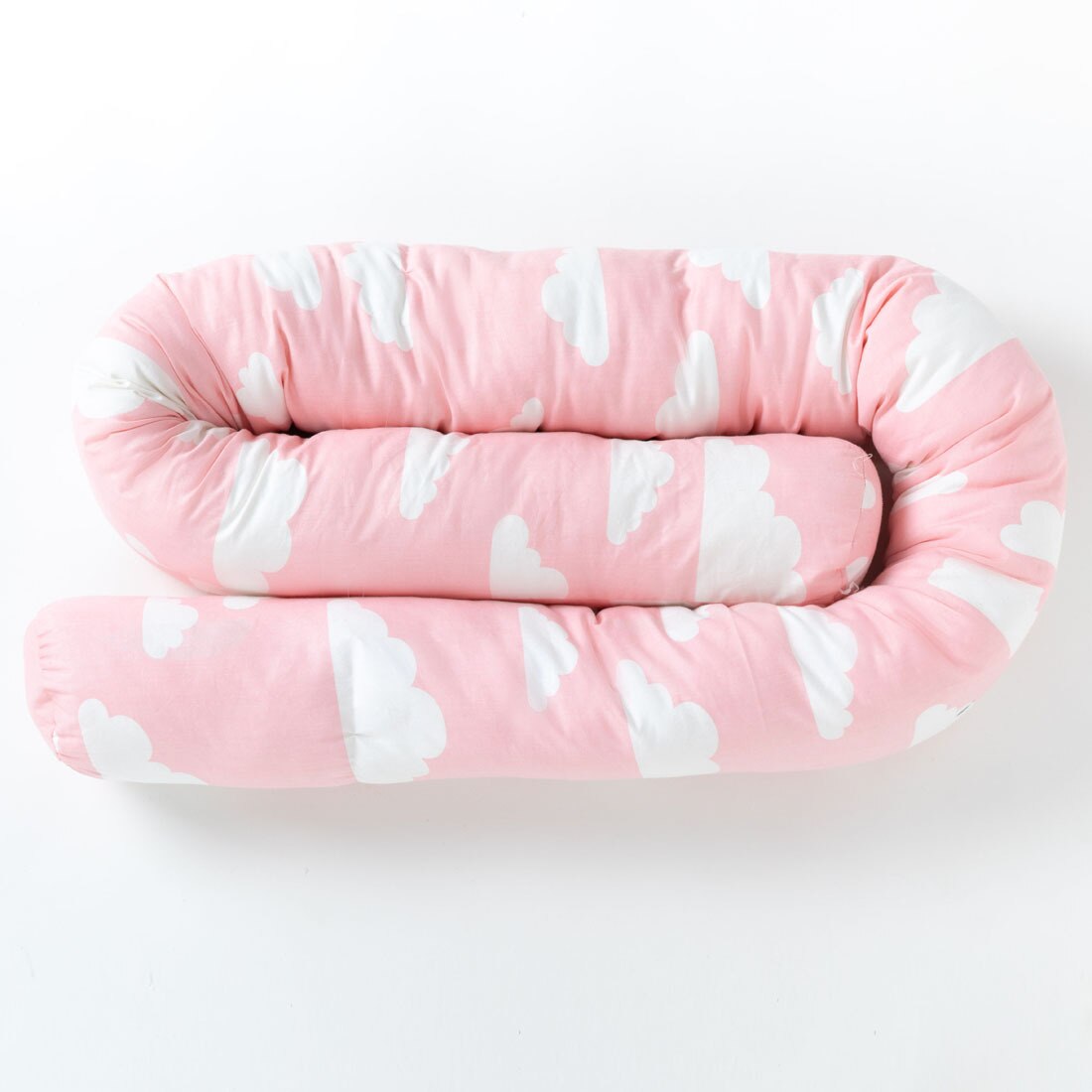 Cama de bebé, parachoques seguro, almohada larga, anticolisión, suave cuna, parachoques de cuna para niños pequeños, cojín para dormir, Protector de cerca de cuna