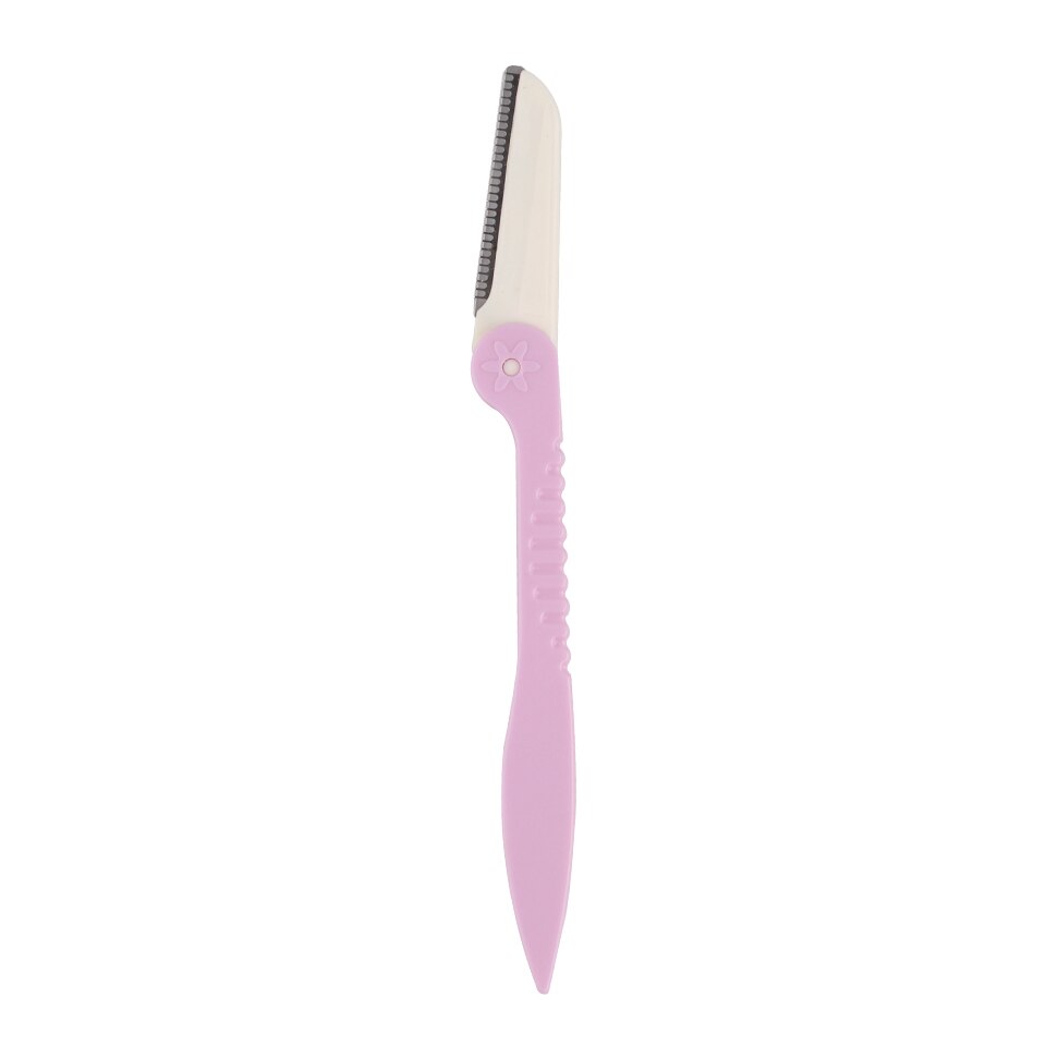 Recortador de cejas, afeitadora de cejas, cuchilla, moldeador de cejas, utensilio para eliminar el vello Facial, herramientas de maquillaje de belleza para mujeres, 1/3 uds.: Morado