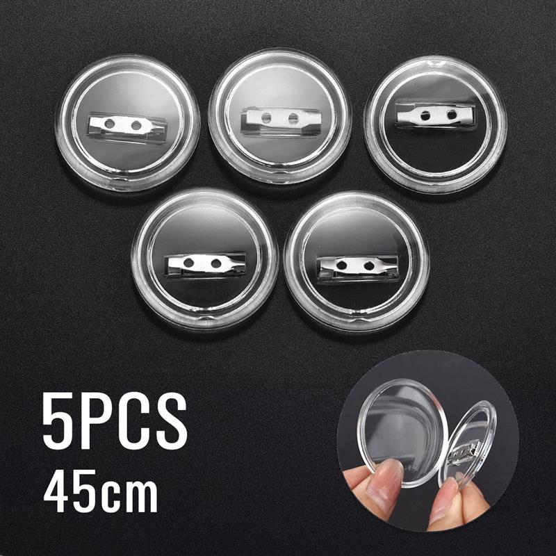 5Pcs Acrylic Button Pins Badge Clear Pins Buttons Badges Kit Button Pins Button Maker Blanks for DIY Craft Supplies ﻿Decoration: Antique Copper