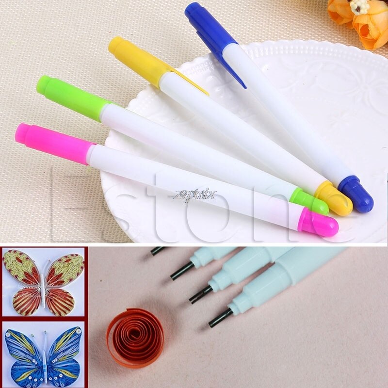 1PC Slotted Paper Quilling Tools Plastic Paper Roll Pen DIY Paper Craft Z11