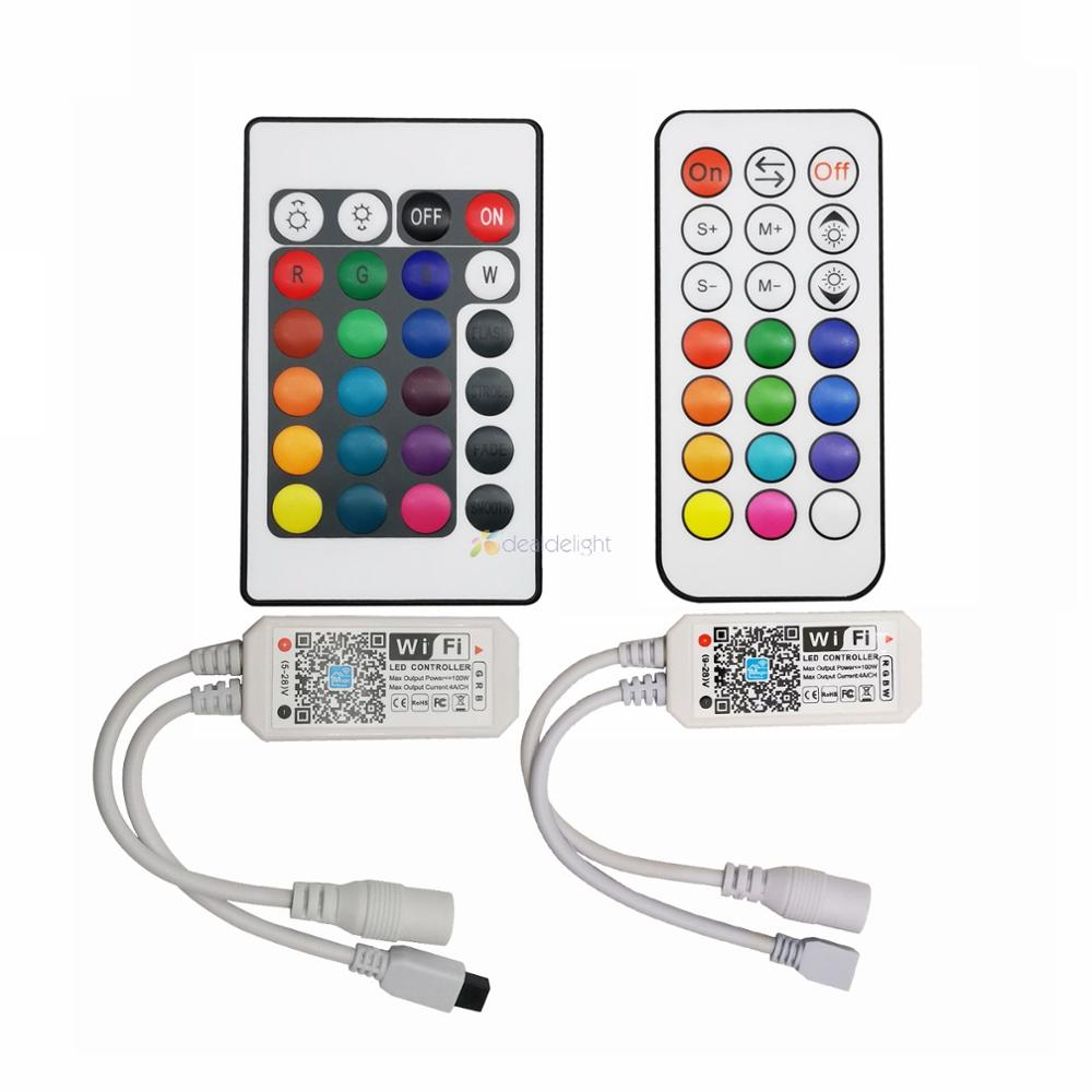 Magic Home Bluetooth WiFi LED Controller IR RF 5V 12V 24V for WS2811 WS2812B SK6812 Single Color RGB RGBW RGBCCT LED Strip
