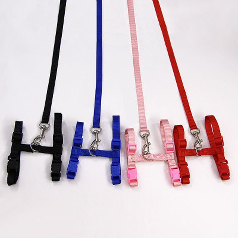 Conjunto de arnés y correa de nailon para gatos productos para mascotas para animales correa de arnés de tracción ajustable para perros gato gatito cuello Halter para gato