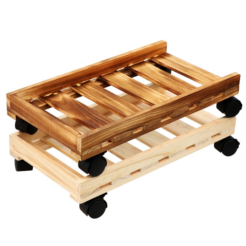 Mobile Adjustable Computer Towers Host Bracket Computer CPU Stand with Wheels Stable For Computer Cases PC Waterproof Wooden