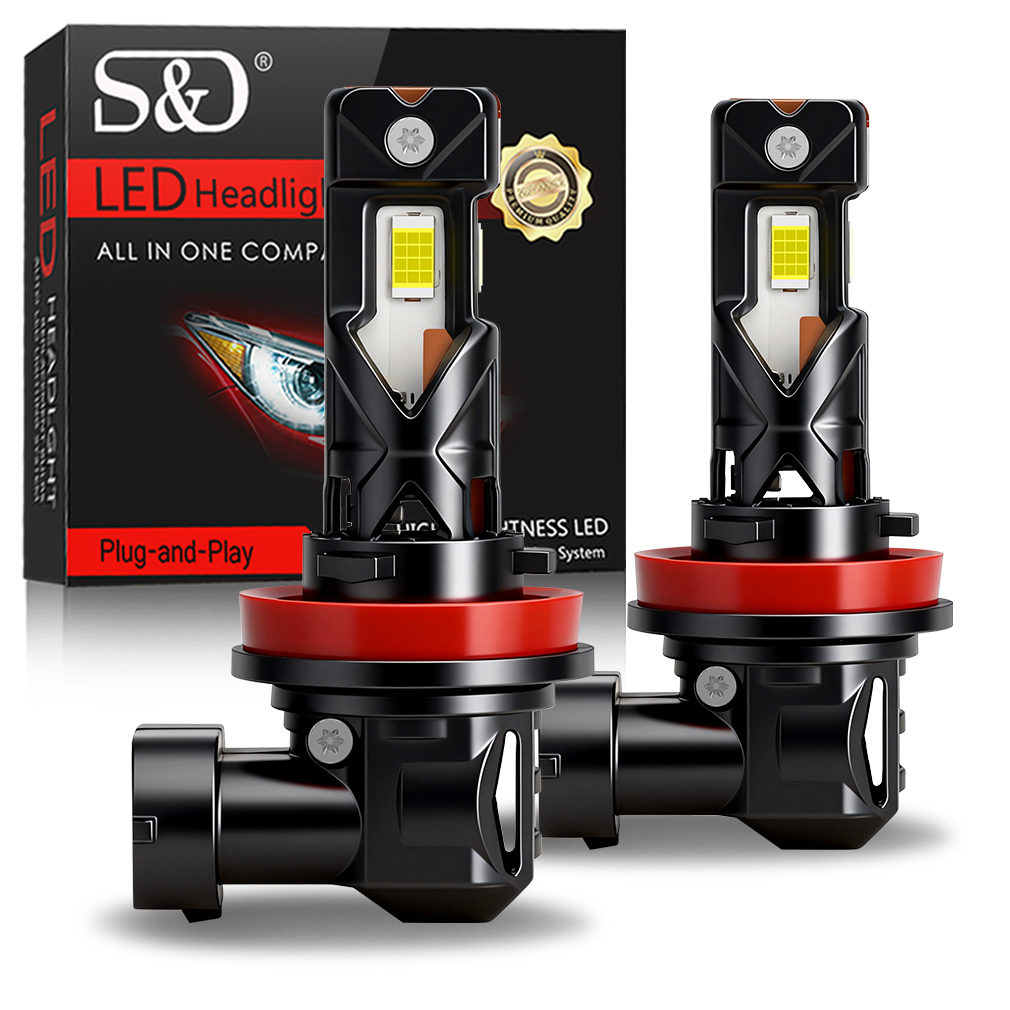 S&D H1 H3 LED koplamplamp 40000LM 150W H7 H11 9005 HB3 9006 HB4 Hoge vermogens LED auto mistlamp 6000K 9-36V lamp voor autorijden: veranderlijk