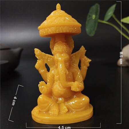 Lord ganesha statue buddha elefant gud skulpturer figurer menneskeskabte jade sten håndværk hjem have dekoration buddha statuer: Orange 3