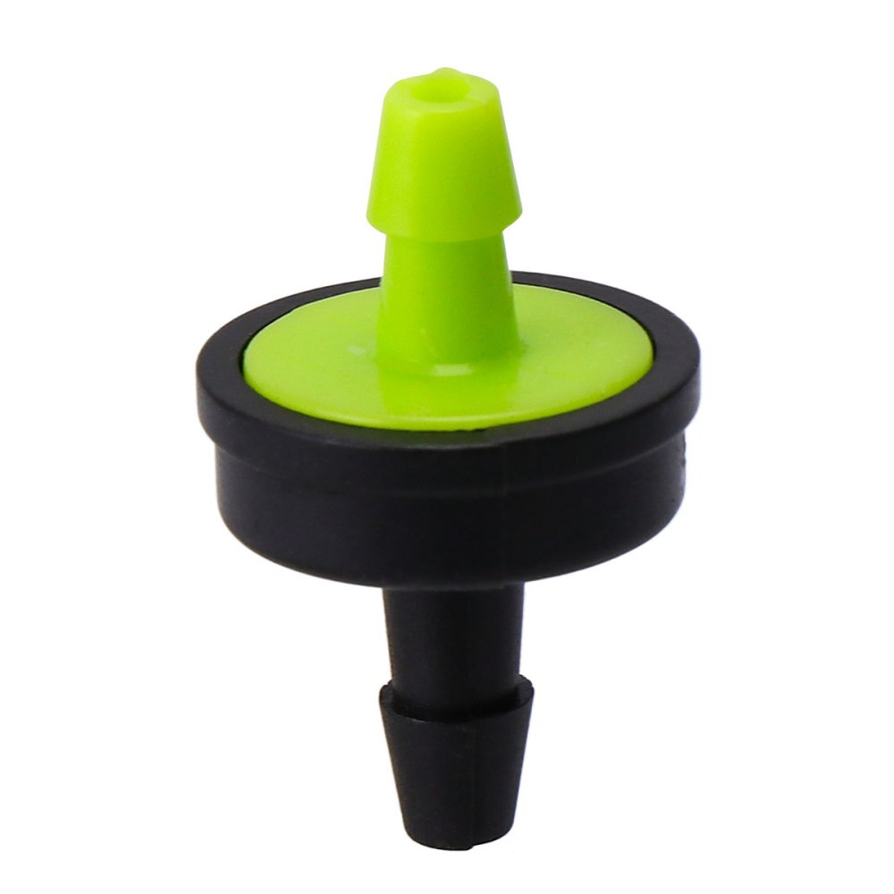 100PCS 30L Flow Stabilizer Pressure-compensated Fertilizer Drip Irrigation Dripper for Lawn Garden Potting (Black Light Green): Default Title