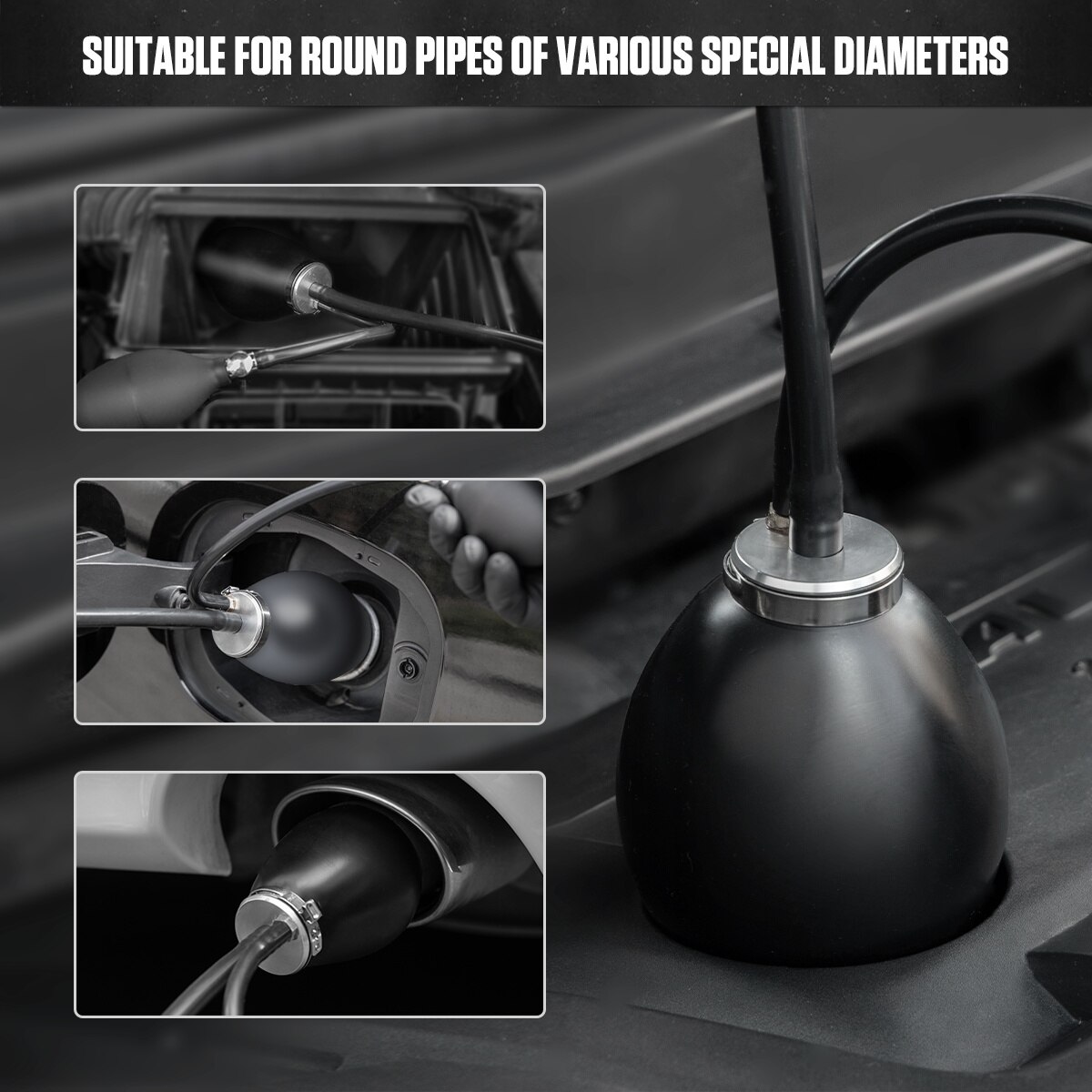 AUTOOL Car Smoke Machine Quick Intake Adapter Intake Bladder for Smoke Leak Detector SDT206 Diagnostic Tool Airbag Accessory