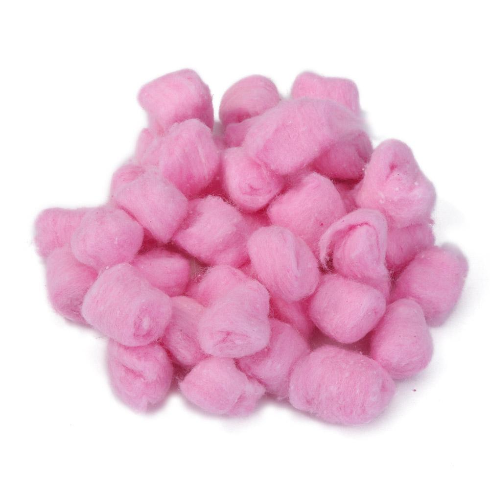 Rato de algodão de bolas para uso doméstico, rato hamster quente, gaiola de enchimento, animais pequenos: Pink