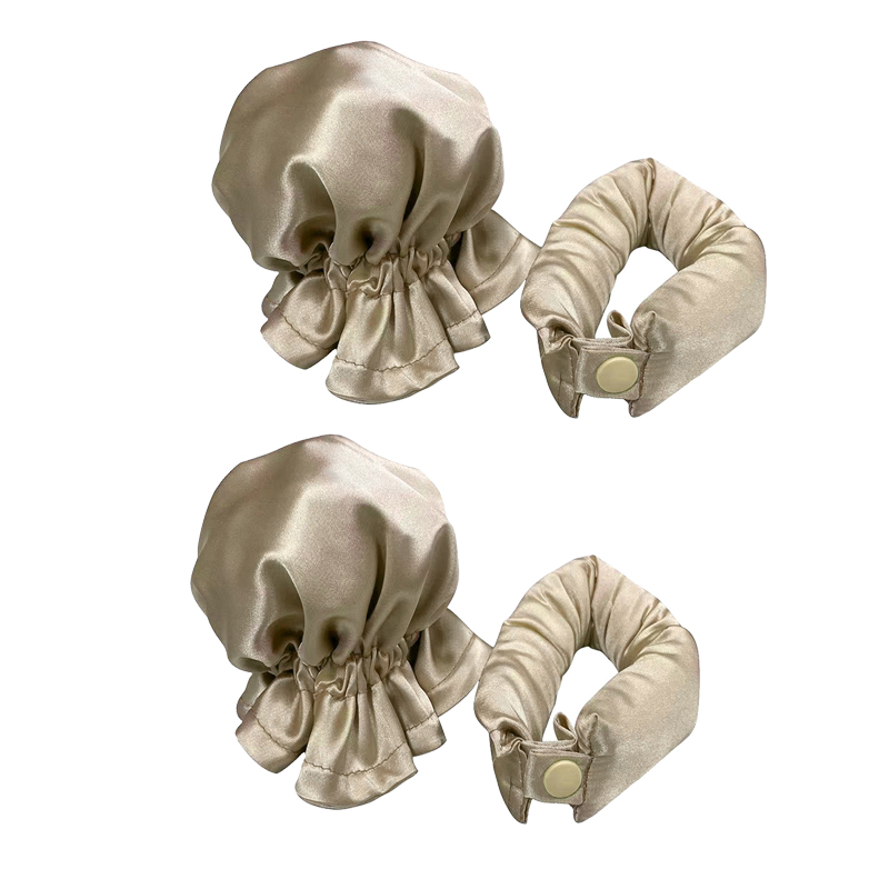 Heatless Hair Curlers No Heat Curly Hair Products Soft Hair Rollers Lazy Hair Rollers Sleeping Silk Curls Hair Styling Tools: Gold
