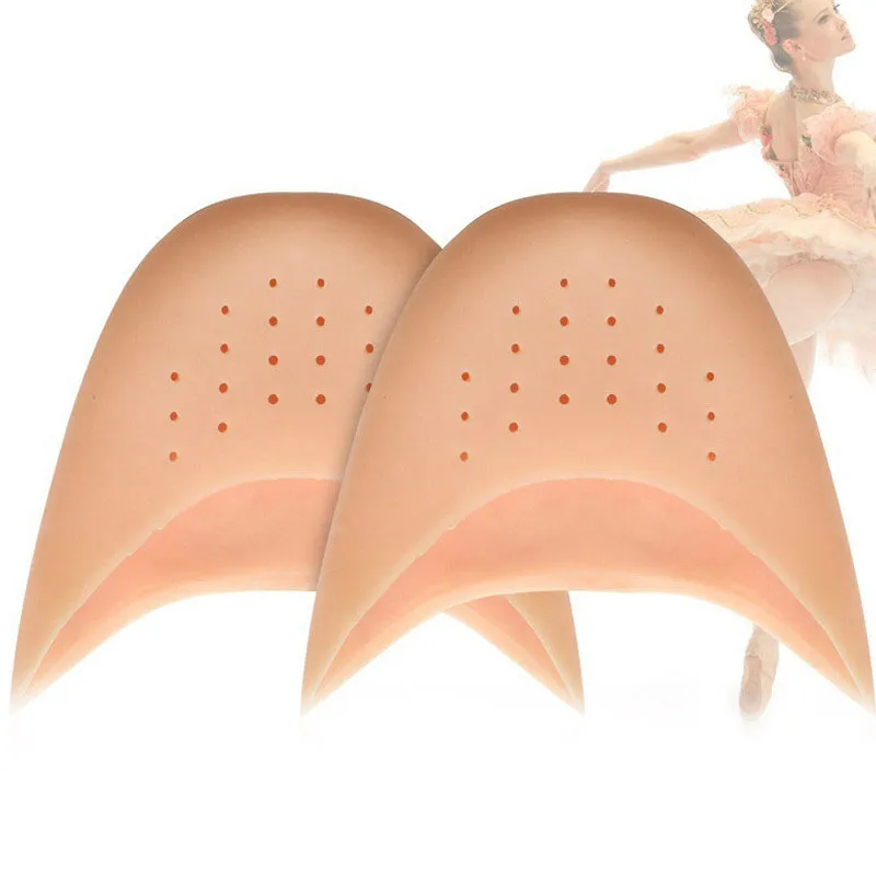 1 paar teenbeschermer siliconengel pointe teenkap cover tenen zachte pads beschermers voor balletschoenen meisjes vrouwen voetverzorgingshulpmiddelen: Light Grey