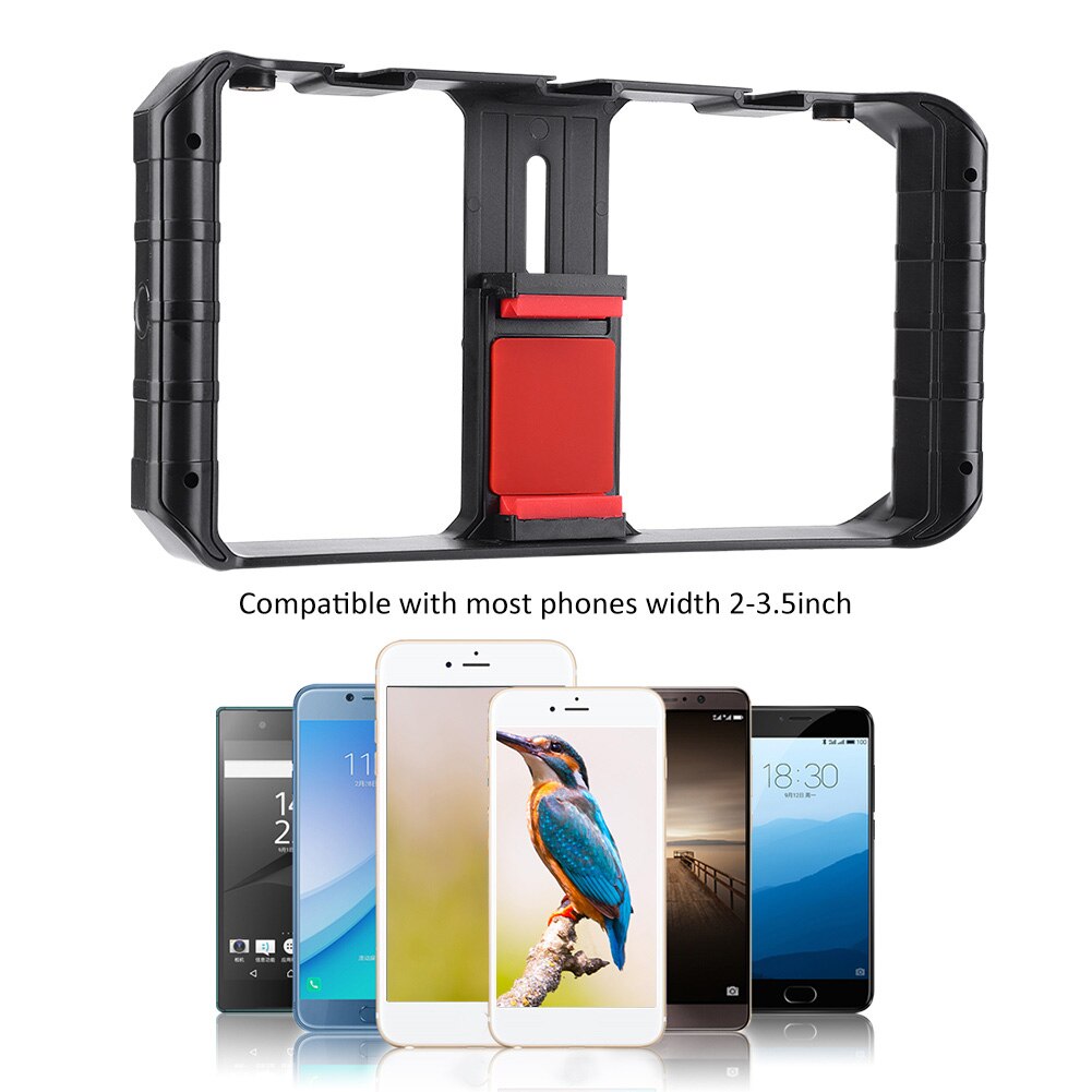 Ulanzi Smartphone Video Rig 3 Shoe Mounts Filmmaken Case Stabilizer Frame Stand