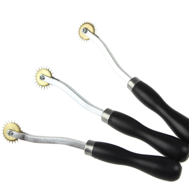 Professionele Lederen Overstitch Wiel Gear Roulette Rvs Spacer Naaien Lederen Craft Tool Gear 4Mm