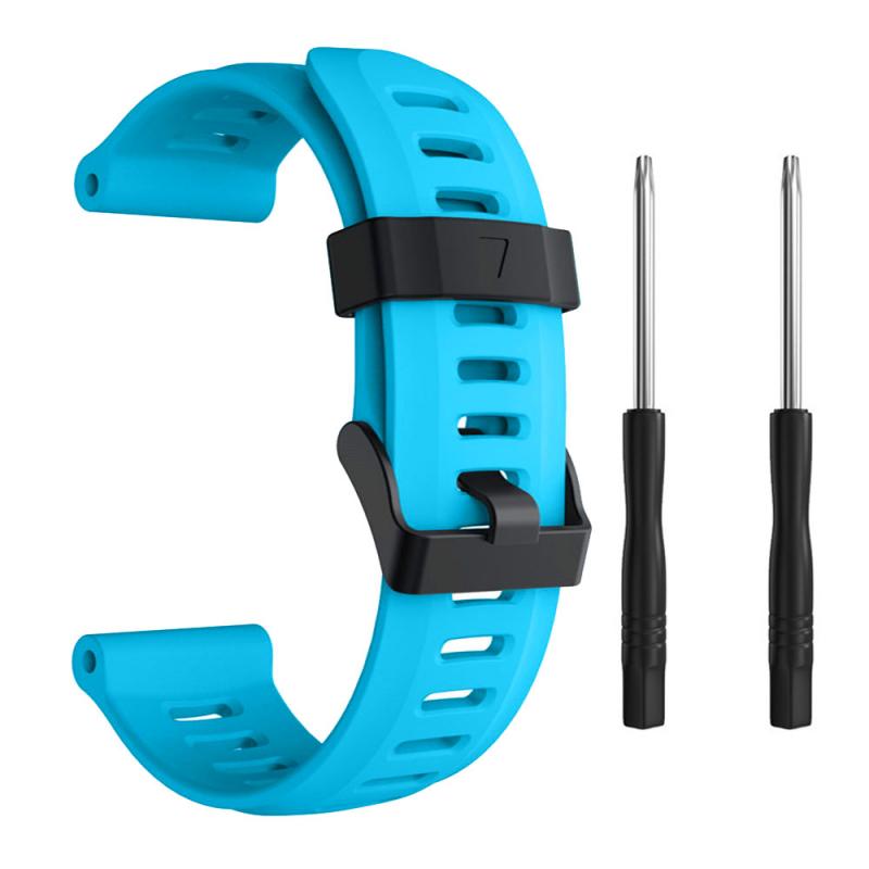 Voor Garmin Fenix 3 5X 5 Plus 3HR Vervanging Sport Siliconen Polsband Horlogeband Smart Accessoires Band In Voorraad: sky blue