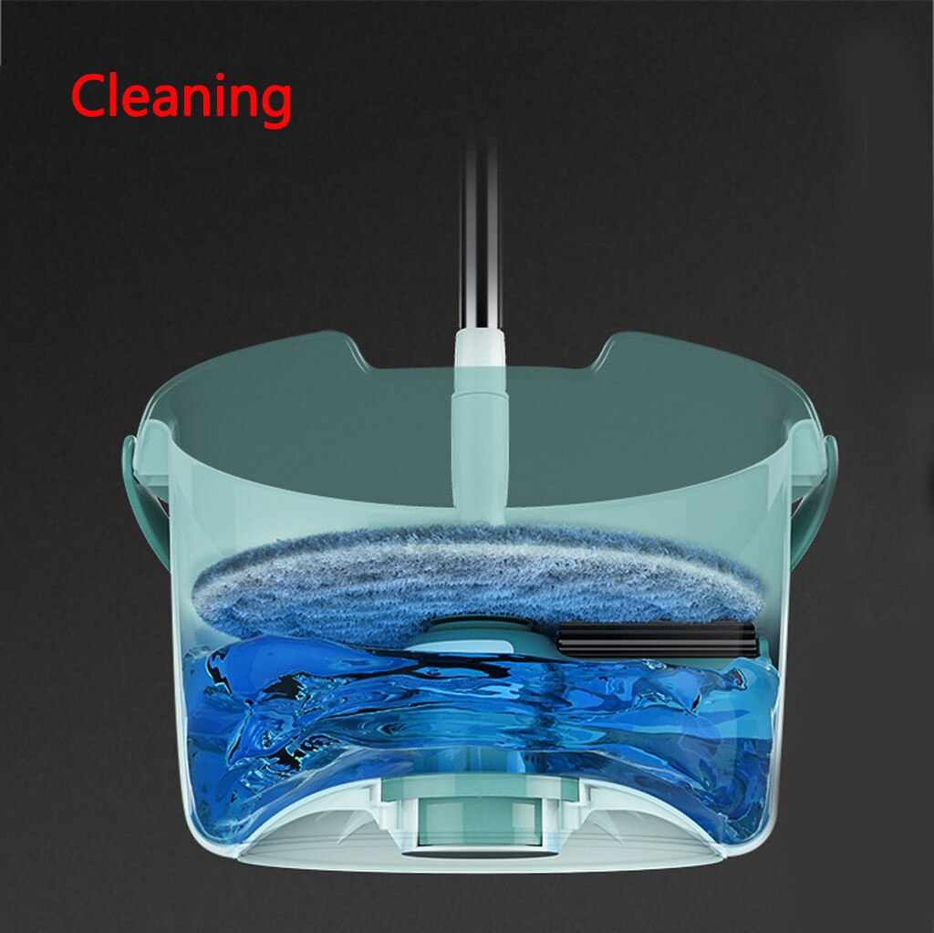 ° Hoofd Magic Vloer Mop Emmer Hoofd Microfiber Spinning voor Hout Keramische Tegels Floor Cleaning