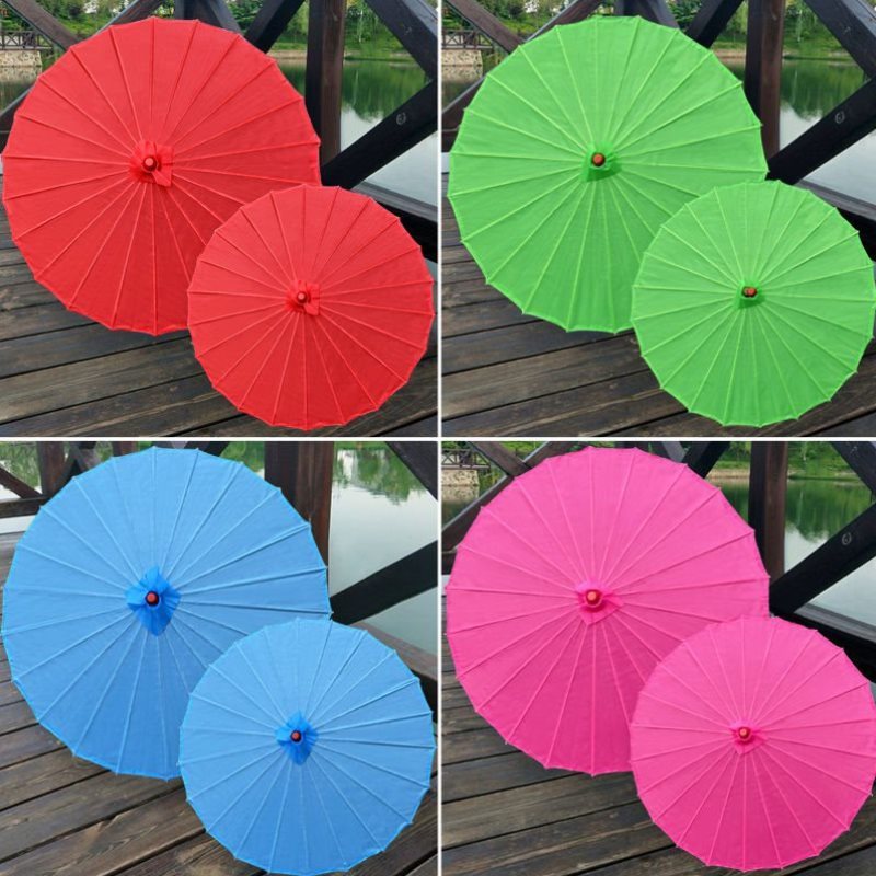Diameter 20Cm 30Cm 40Cm 60Cm China Handgemaakte Effen Kleur Papier Paraplu Outdoor Wedding Party Thanksgiving Decoraties voor Thuis