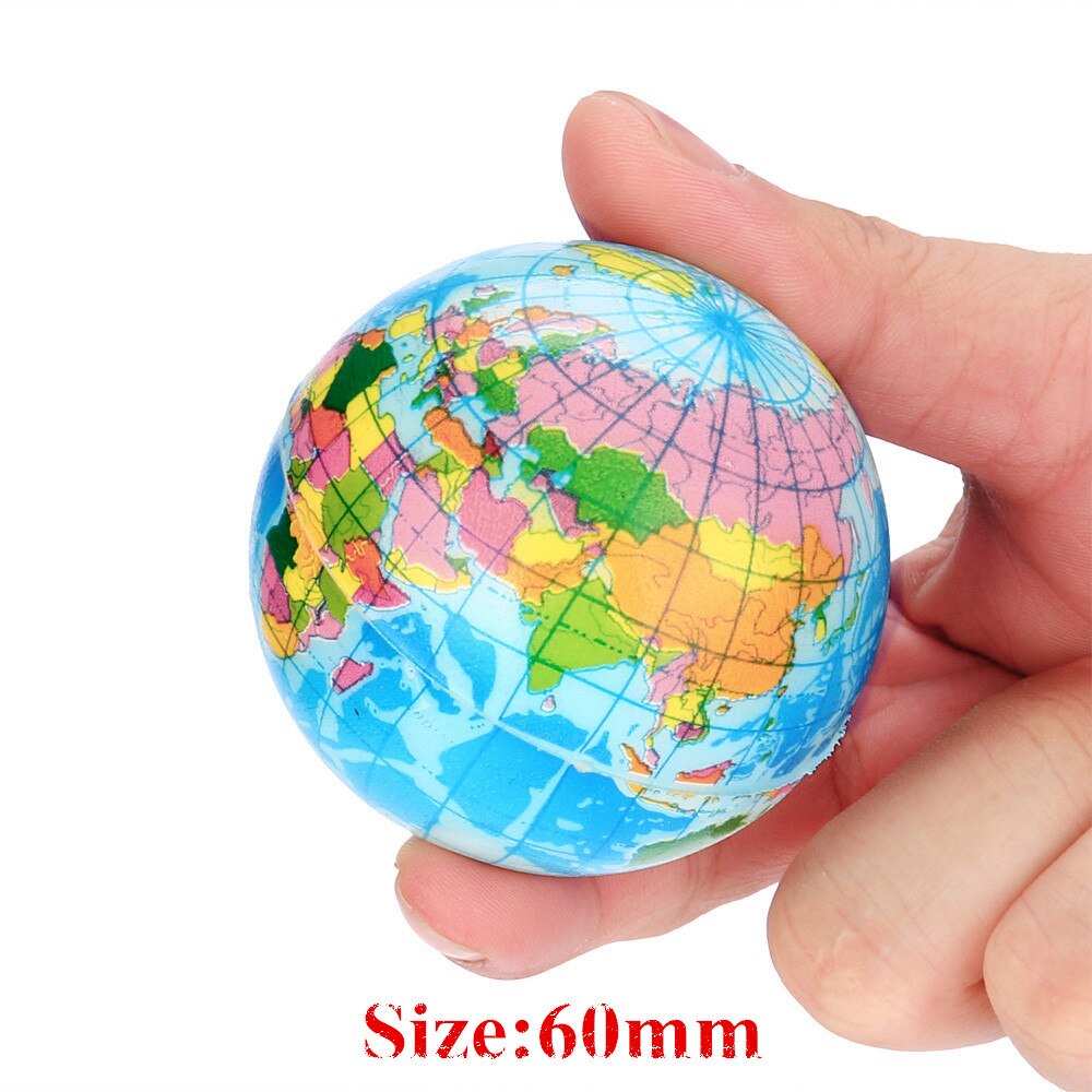 Squis lente augmentation soulagement du Stress carte du monde boule de mousse Atlas Globe balle de palme planète terre balle spongieux jouet: Vert clair
