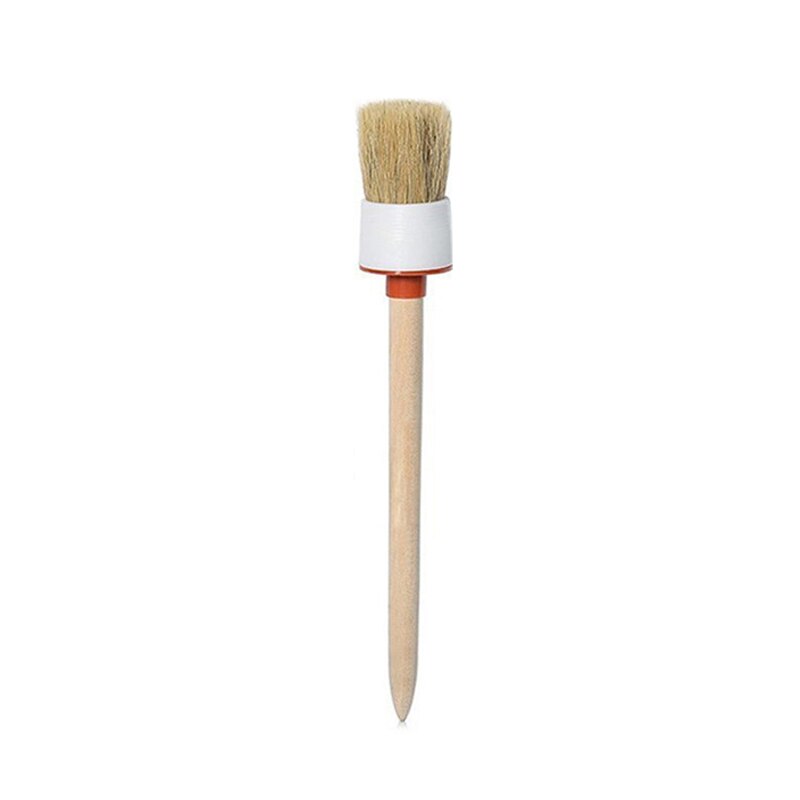 Cepillo de limpieza para motor de salida de aire acondicionado, cabezal redondo lavable, cepillo suave de madera, herramienta automática: NO10