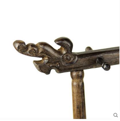 Chinese brush Calligraphy Pen Holders Mahogany wood Chinese dragon head Business Chinese style desk decor