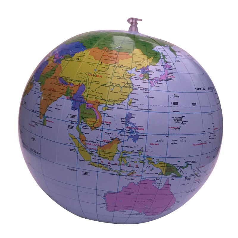 Manufacturers Currently Available 16 Inches Inflatable Globe English PVC Inflatable Tellurion Stented Hole Earth Instrument