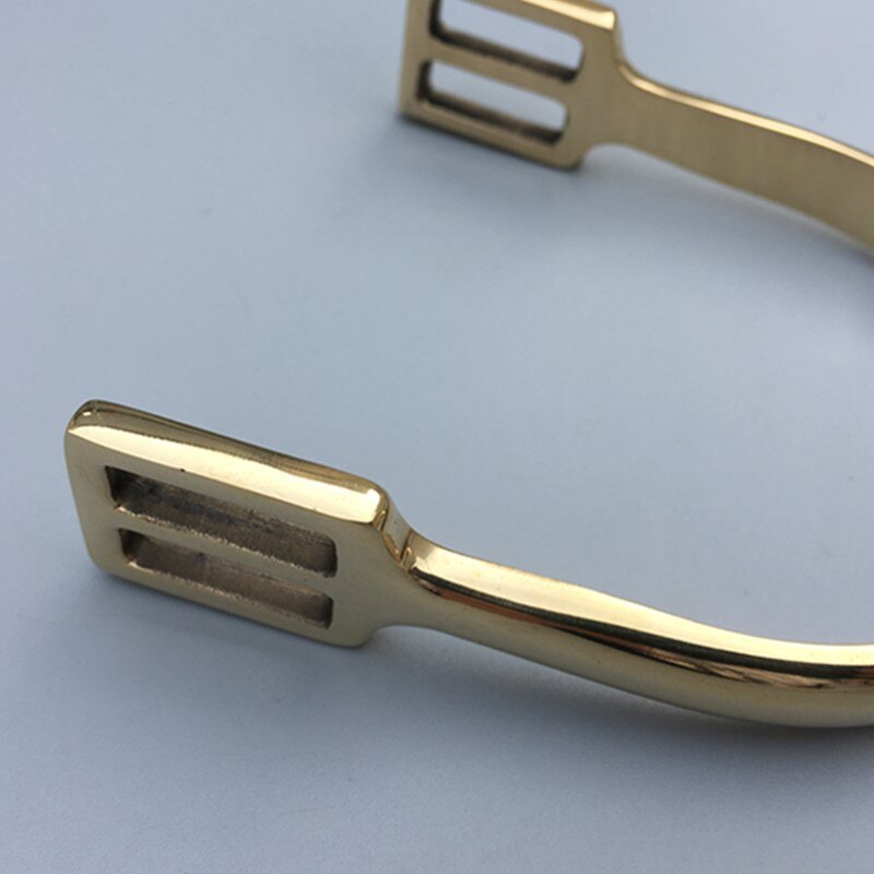 Zilco Western Campdraft Horse Roping Spurs – Stainless Steel With Brass Rowel, Strap Options