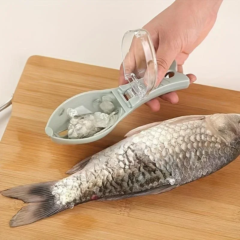 Raspador de escamas de pescado, cepillo para quitar la piel de pescado, cepillo para escamas de pesca, ralladores, limpiador, herramienta de cocina, pelador, aparatos útiles, 1 ud.