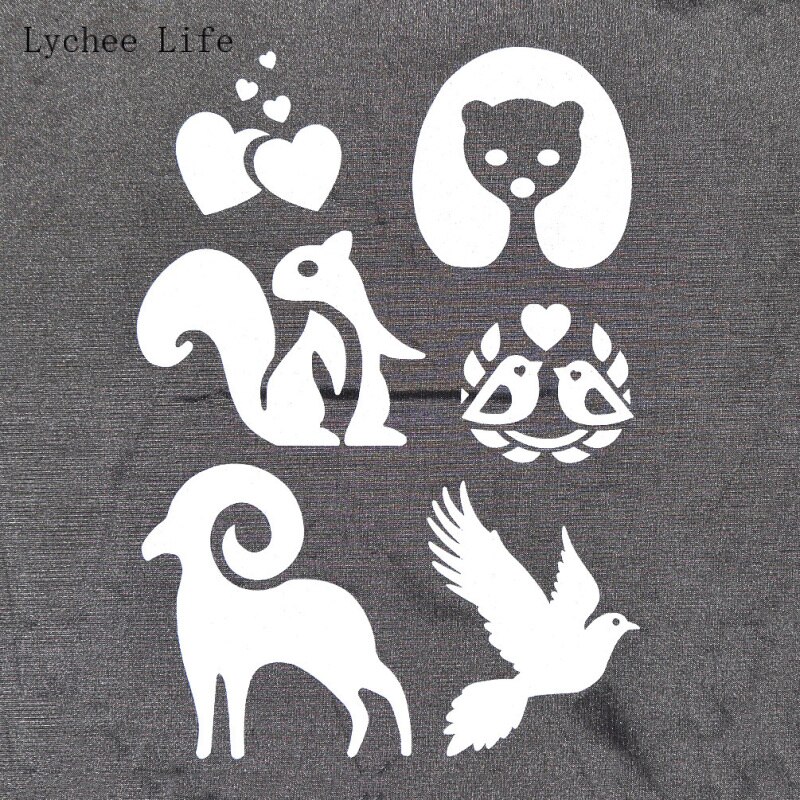 Lychee life  a5 reflekterende klisterbånd vinyl ark jern på stof til beklædning diy sy tilbehør