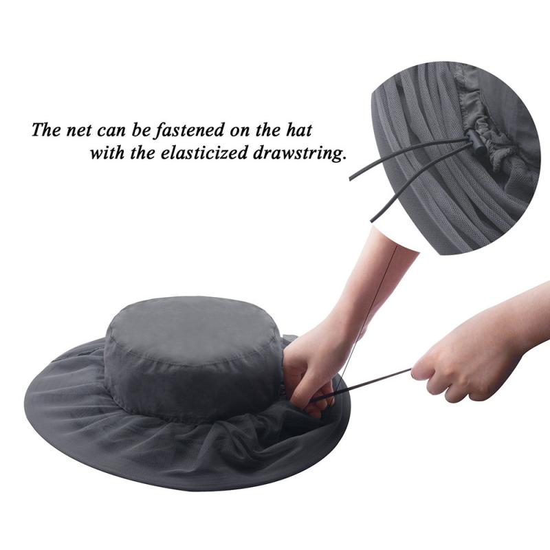 Head Net Hat Wide Brim Anti Insect Bee Fly Face Mask Cap Protective Mesh Cover For Beekeeping Beekeeper Mosquito Hat Head