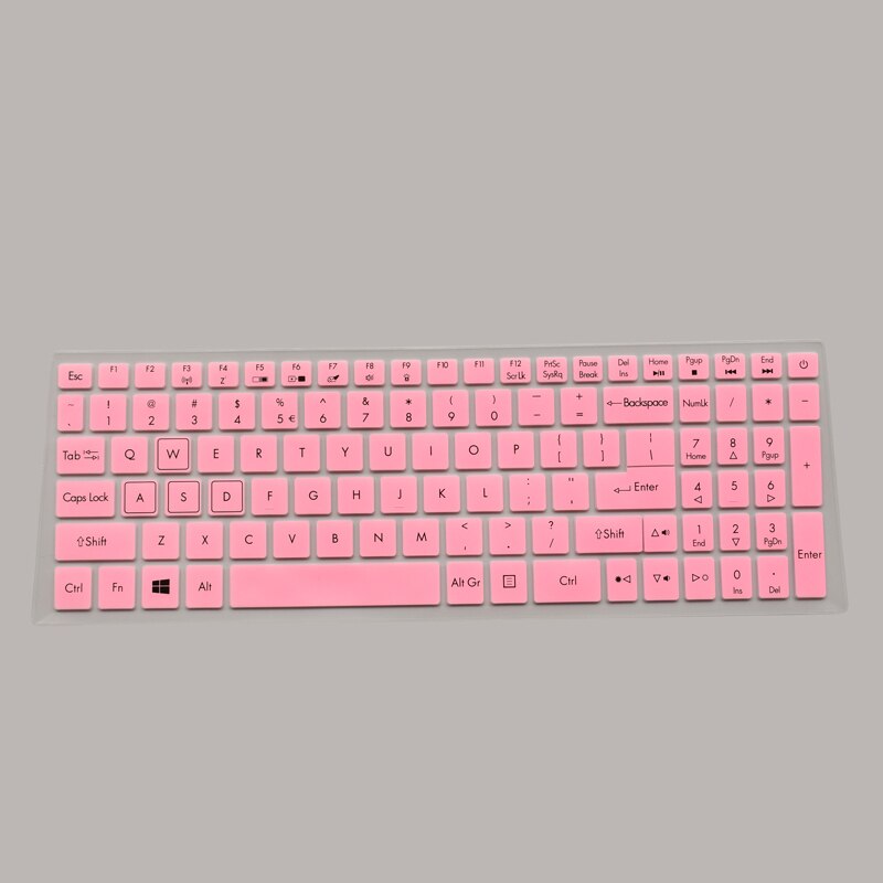 Protection de la peau de clavier pour ordinateur portable, 15.6 pouces, pour Acer Predator Helios série 300 G3-573, Triton 700, Nitro 5, PH317, VX5, VX15: pink