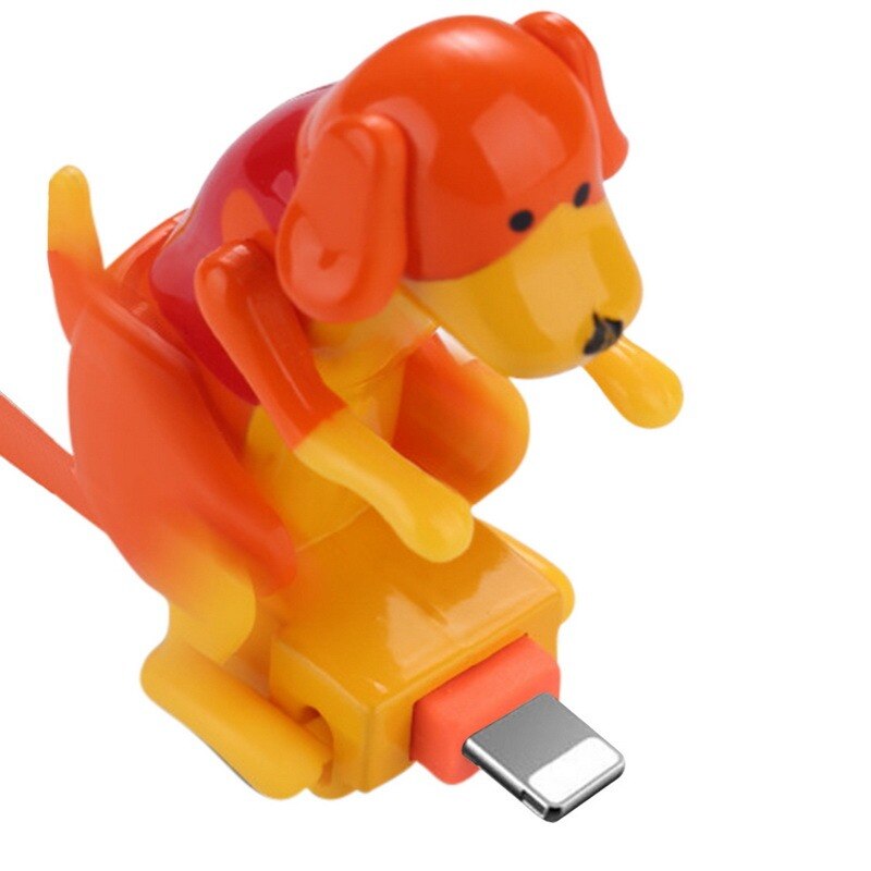 Cavo di ricarica per cani canaglia per IOS tipo-c cavo telefonico USB cavo per caricabatterie per cani cavo per IPhone/Xiaomi cavo dati 1.2m: Type-A-Orange
