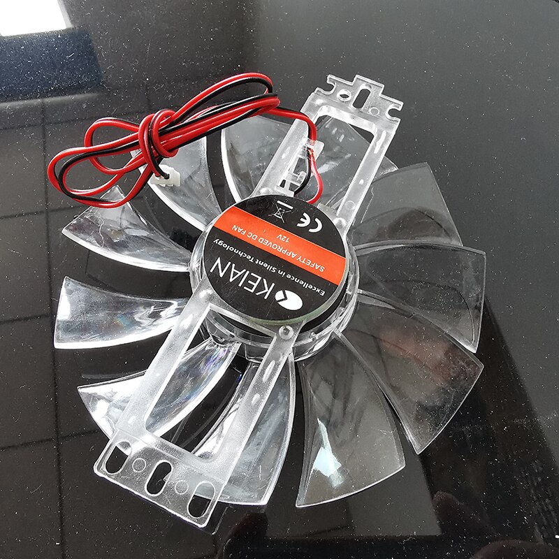 Brushless Fan DC 12V Chicken Incubator Accessories Cooling Fan Transparent Color Plastic Material 11 Fan Leaves