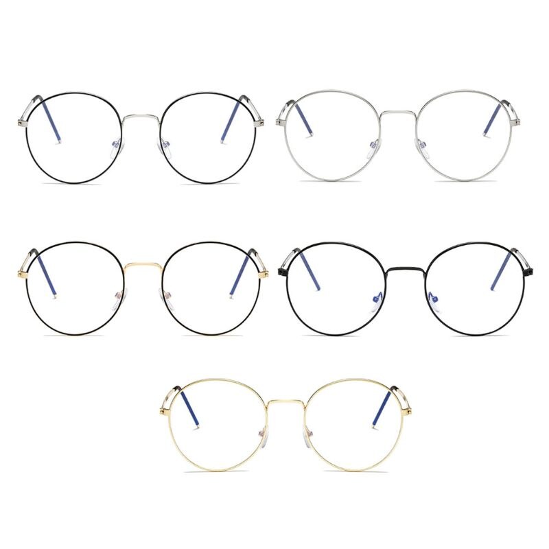 Computer Glasses Men Spectacle Frames Anti Blue Light Goggles Anti Glare Eyeglasses Frame Women Round Glasses