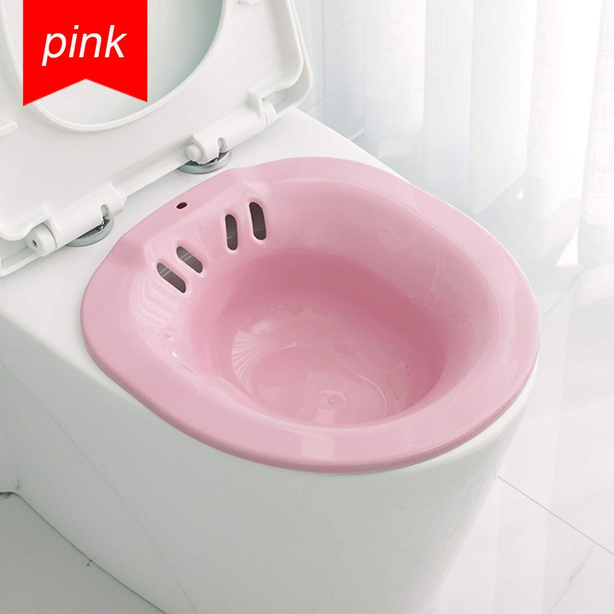1 PC Foldable Over Toilet Remove Gynecological inflammation Prostatits Hemorroids Yoni Steam Stool Vaginal Steaming Seat: pink
