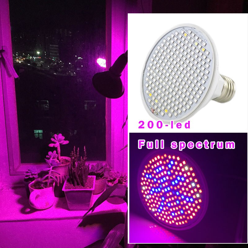Led planten kweeklamp kweektent volledig spectrum bloem 200 uv ir kamer  e27 lamp clip lamp dubbel voor indoor kweekkast hydro