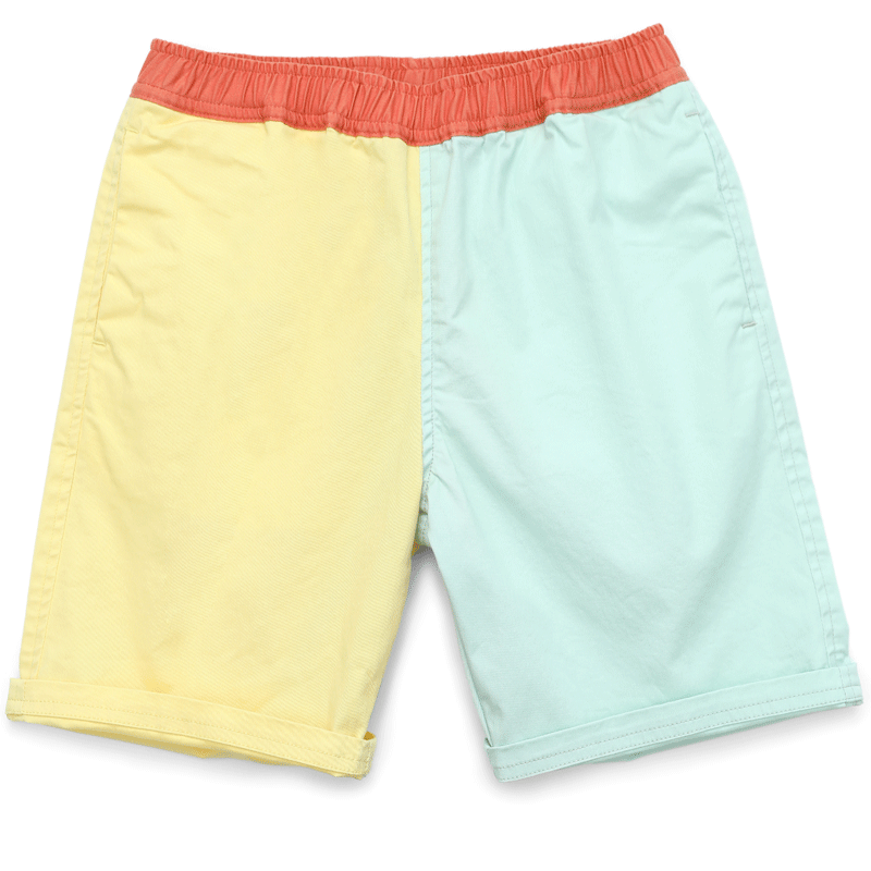 Hnne 2021 Summer New Contrast Color Shorts Children Garment Wash Unisex Boys Girls Casual Shorts High Quality Bottoms HJ150321