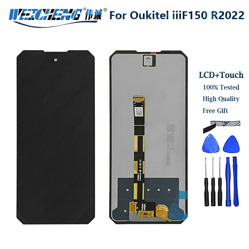 6.78 "Oukitel iiiF150 R2022 Schermo LCD originale e tocco schermo Digitizer assemblaggio di ricambio per F150 R 2022 Telefono lcd + Strumento