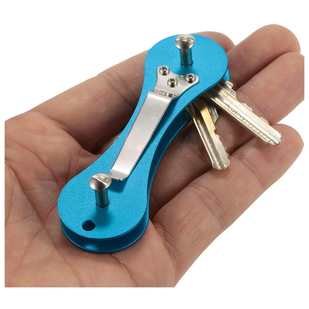 Unisex Neue Aluminium Smart Schlüssel Halter Organizer Clip Ordner Keychain Tasche Werkzeug