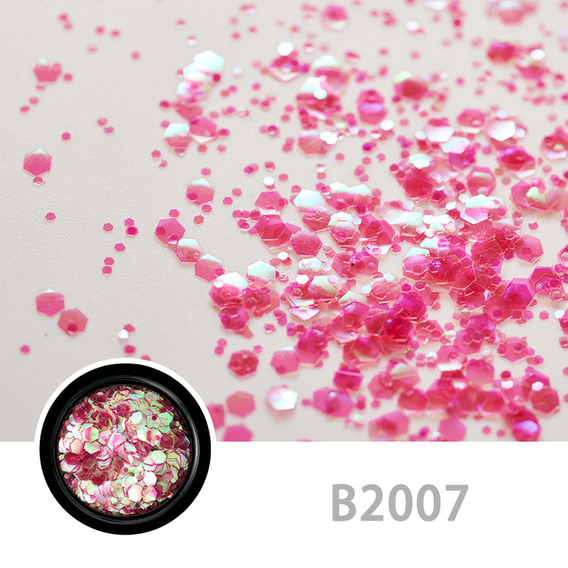 12 couleurs paillettes ongles strass petites perles irrégulières manucure 3D Nail Art décoration dans les accessoires de roue: B2007
