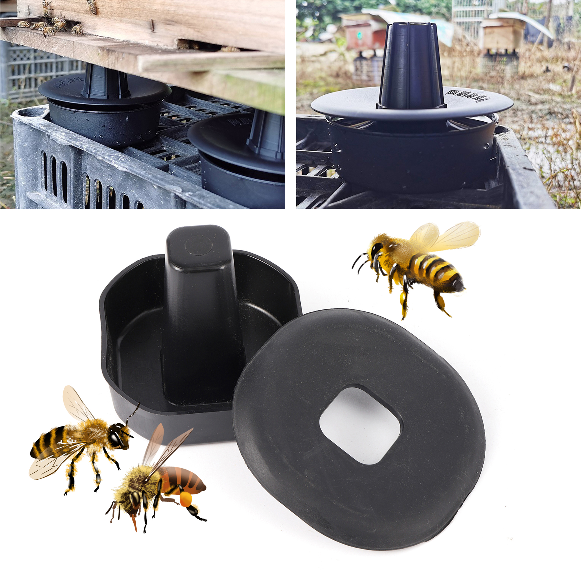 draussen Anti-Ameise Bienenstock Ständer Waschbecken Sockel Kunststoff Ameisen Beweis Bienenstock Füße Bienenstock Ständer Imker Werkzeug 4/8/12/16/20 Stk