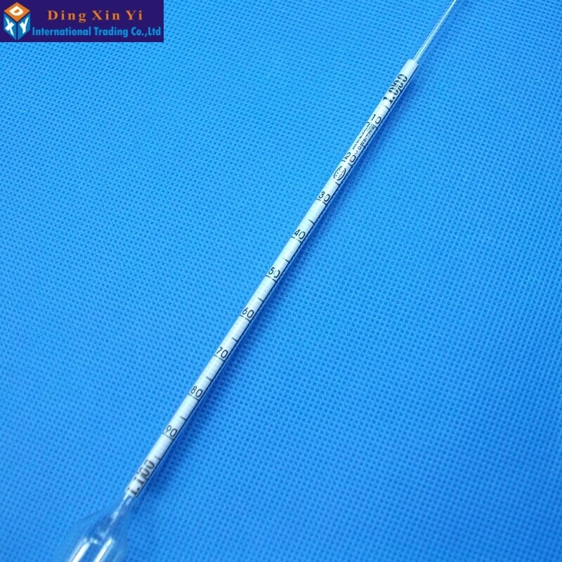 2 stk 1.0-1.1/m3 glas densitometre kemisk laboratoriedensimeter densitet meterglas flydende hydrometer