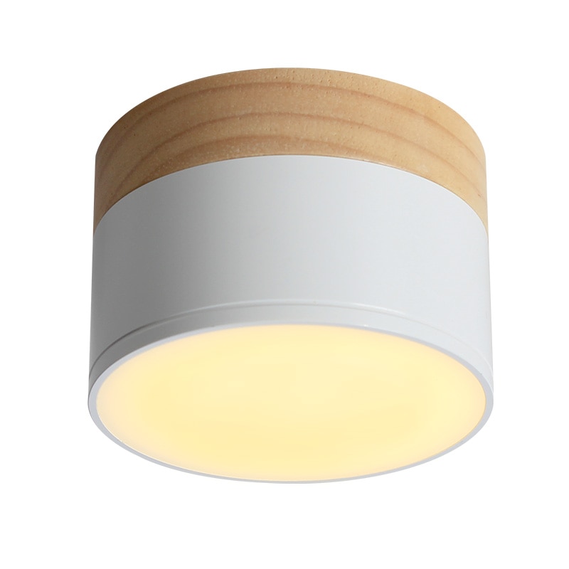 Aisilan LED plafond spot light voor plafond lampen Verlichting led 5W Hout downlight spotlight moderne houten living light